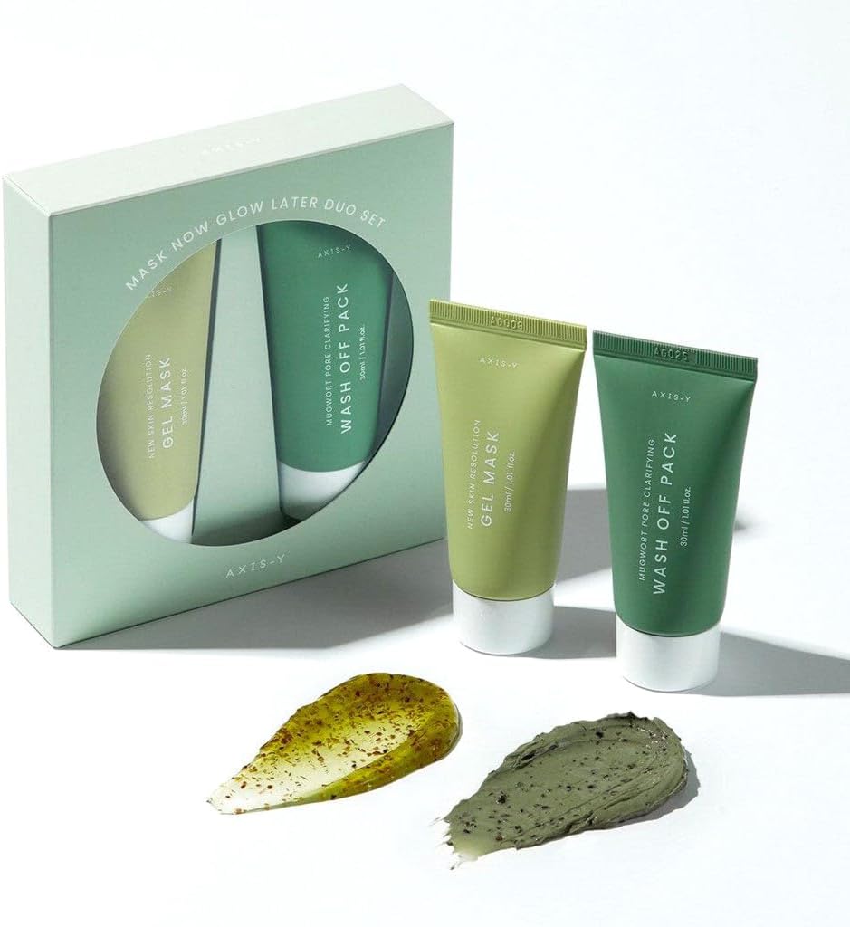 AXIS-Y - Mask Now Glow Later Duo Set - Masks to Brighten the Skin and Reduce Irritation