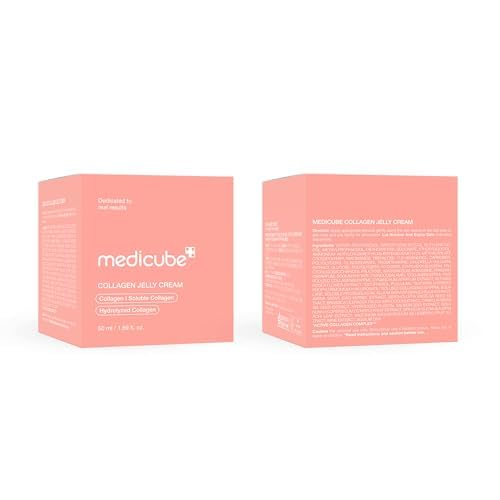 medicube Collagen Jelly Cream- Niacinamide & Freeze-Dried Hydrolyzed Collagen - Boosts skin's barrier hydration and gives 24h Glow & Lifted Look - Korean skincare (1.69 Fl Oz)