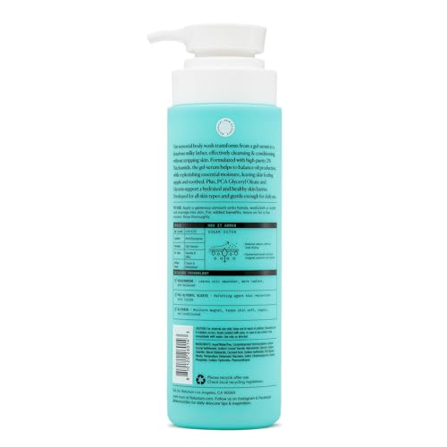Naturium The Smoother Glycolic Acid Exfoliating Body Wash, Soft & Smoothing Cleanser | 16.9 FL OZ / 500 ML