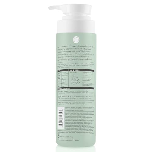 Naturium The Smoother Glycolic Acid Exfoliating Body Wash, Soft & Smoothing Cleanser | 16.9 FL OZ / 500 ML