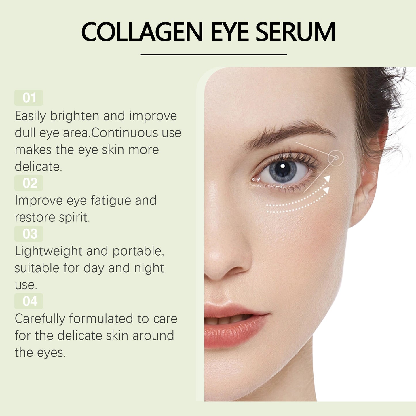 Collagen Eye Moisturizer Repair Hydrating And Firming Ball Essence
