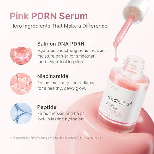 medicube Plump & Firm Duo: Salmon DNA PDRN Pink Peptide Serum and Collagen Jelly Cream 50mL (1.69 fl.oz)