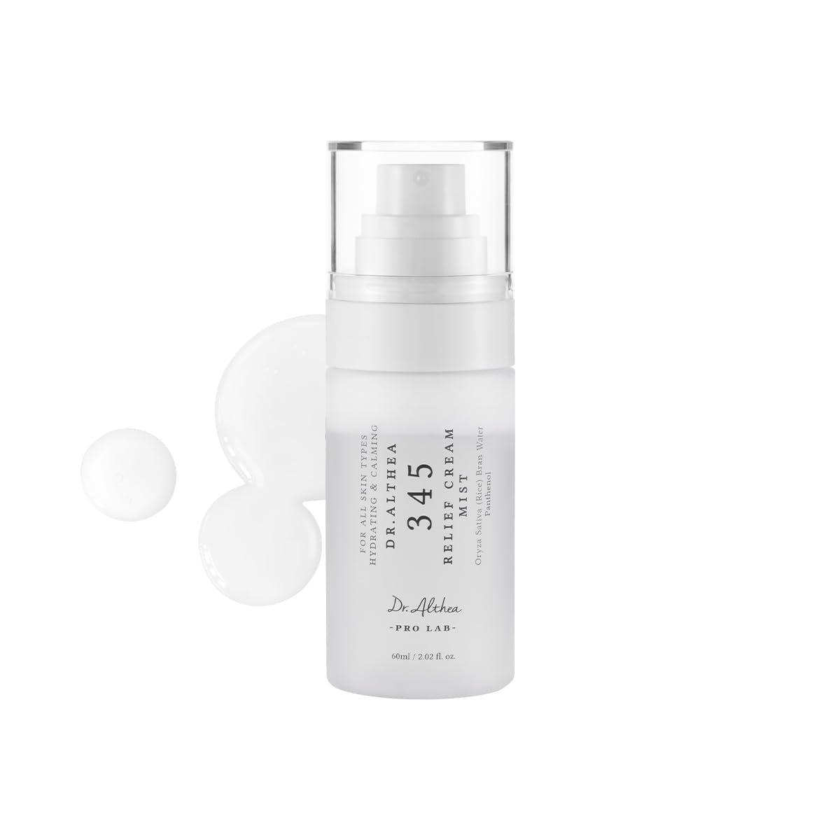 Dr.Althea 345 Relief Cream Mist | Hydrating Facial Mist with Rice Extract | Soothing Care for Sensitive Skin | Vegan Korean Skincare (100ml)