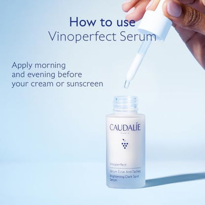 Caudalie Vinoperfect Brightening Dark Spot Serum Vitamin C Alternative - 62x More Effective than Vitamin C with Viniferine and Niacinamide for a Visibly Brighter Even Complexion - 30ml