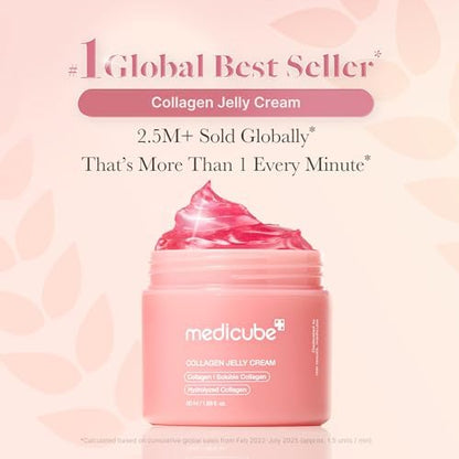 medicube Plump & Firm Duo: Salmon DNA PDRN Pink Peptide Serum and Collagen Jelly Cream 50mL (1.69 fl.oz)