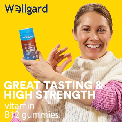 Wellgard Vegan Apple Cider Vinegar Gummies, Gold Standard 1000mg ACV Gummies with Vitamin C, Chromium and Pomegranate, Non-GMO, Gluten-Free & Gelatine-Free