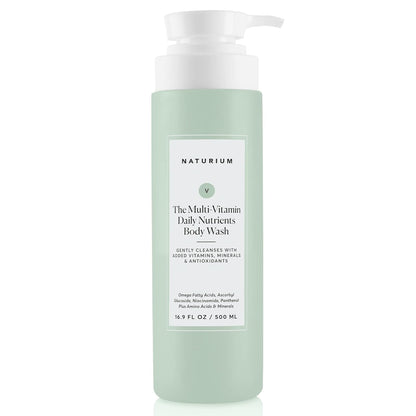 Naturium The Smoother Glycolic Acid Exfoliating Body Wash, Soft & Smoothing Cleanser | 16.9 FL OZ / 500 ML