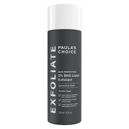 Paula's Choice SKIN PERFECTING 2% BHA Liquid Exfoliant - Face Exfoliating Peel Fights Blackheads & Enlarged Pores - for a Healthy Glow - with Salicylic Acid - Combination & Oily Skin - 30 ml