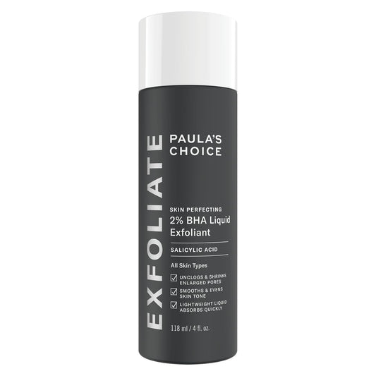 Paula's Choice SKIN PERFECTING 2% BHA Liquid Exfoliant - Face Exfoliating Peel Fights Blackheads & Enlarged Pores - for a Healthy Glow - with Salicylic Acid - Combination & Oily Skin - 30 ml