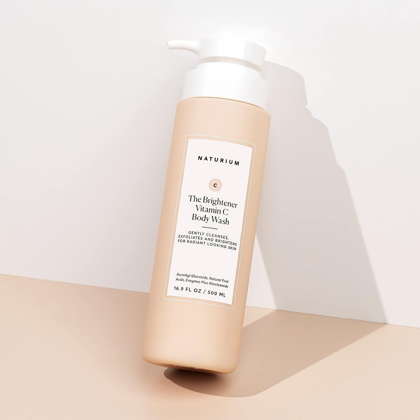 Naturium The Smoother Glycolic Acid Exfoliating Body Wash, Soft & Smoothing Cleanser | 16.9 FL OZ / 500 ML