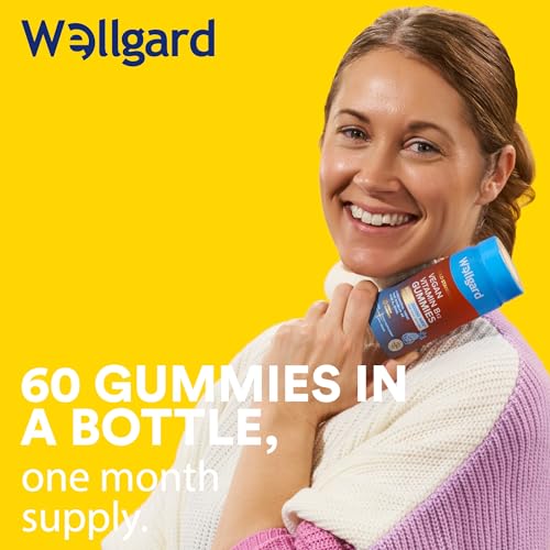 Wellgard Vegan Apple Cider Vinegar Gummies, Gold Standard 1000mg ACV Gummies with Vitamin C, Chromium and Pomegranate, Non-GMO, Gluten-Free & Gelatine-Free