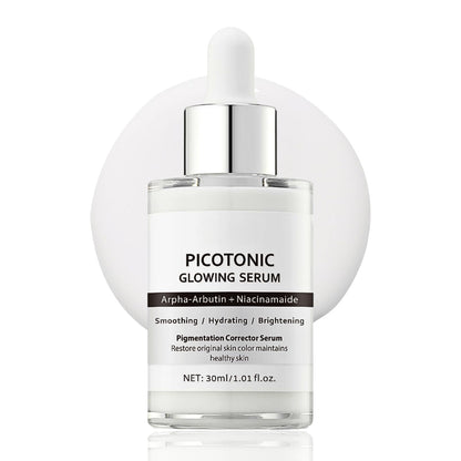 Pink Spicule Serum + Picotonic Shot Ampoule + Peel Shot Exfoliant Rice Ampoule, Rice Exfoliator for Face Pore Refining, Picotonic Glow Serum for Pigmentation & Dark Spot, Glass Skin, 3PCS