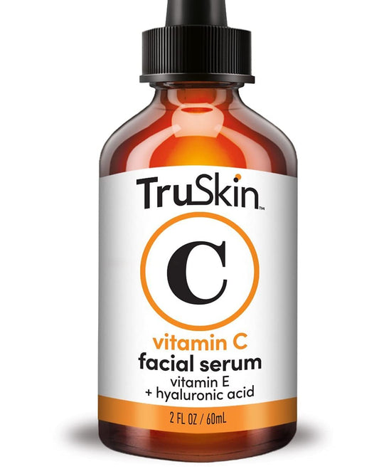 TruSkin Vitamin C Serum for Face – Anti Aging Face Serum with Vitamin C, Hyaluronic Acid, Vitamin E – Brightening Serum for Dark Spots, Even Skin Tone, Eye Area, Fine Lines & Wrinkles, 1 Fl Oz 30ml