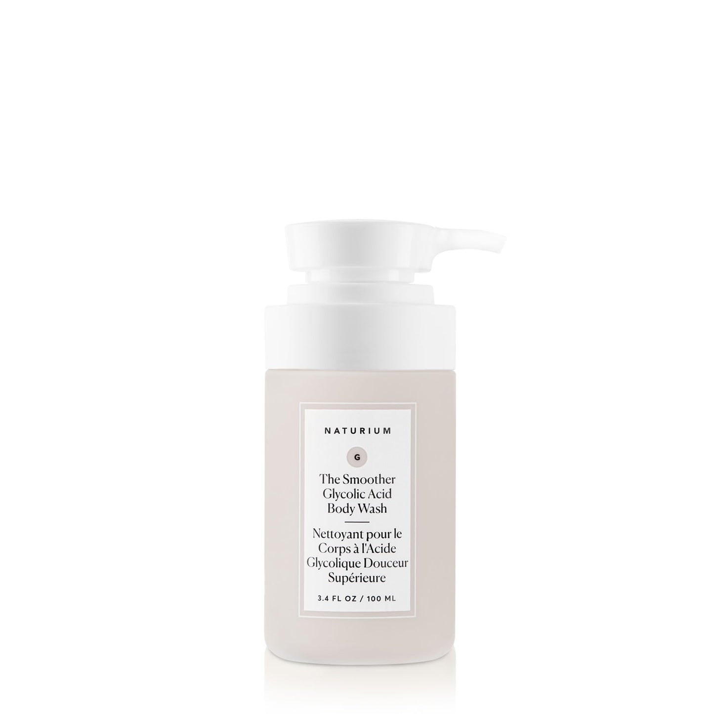 Naturium The Smoother Glycolic Acid Exfoliating Body Wash, Soft & Smoothing Cleanser | 16.9 FL OZ / 500 ML