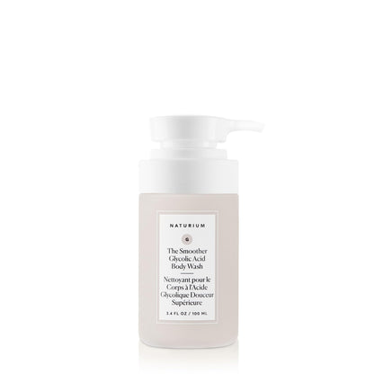 Naturium The Smoother Glycolic Acid Exfoliating Body Wash, Soft & Smoothing Cleanser | 16.9 FL OZ / 500 ML