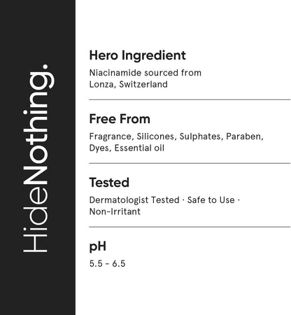 Minimalist 10% Niacinamide Face Serum for Acne Marks, Blemishes & Oil Balancing with Zinc | Skin Clarifying Anti Acne Serum for Oily & Acne Prone Skin, Transparent, 30 ml (Pack of 1)