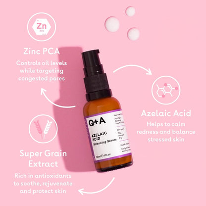 Q+A Hyaluronic Acid Facial Serum (30ml), Natural Hydrating Face Serum, for Plump Skin, Anti Ageing, Fragrance Free, Delivers Deep, Lasting Hydration, Rehydrates and Softens the Skin