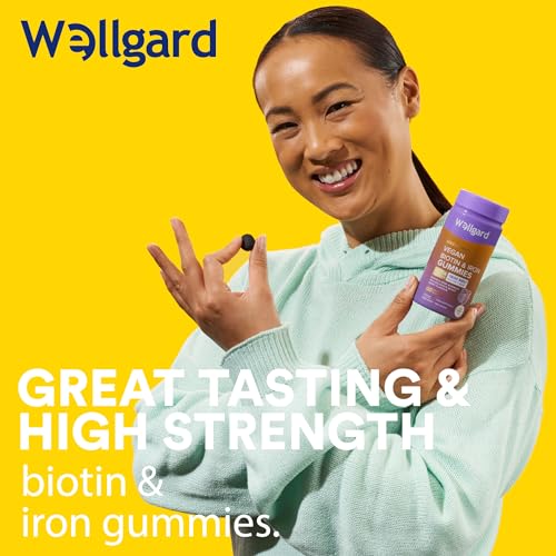Wellgard Vegan Apple Cider Vinegar Gummies, Gold Standard 1000mg ACV Gummies with Vitamin C, Chromium and Pomegranate, Non-GMO, Gluten-Free & Gelatine-Free