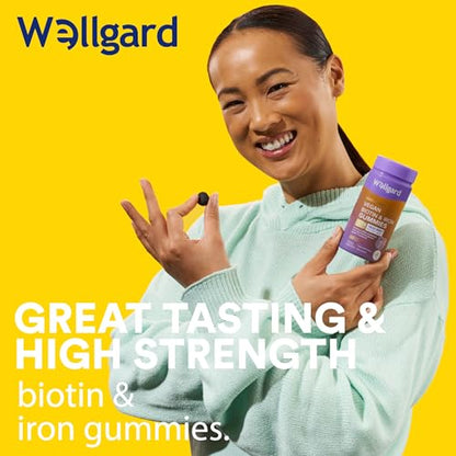 Wellgard Vegan Apple Cider Vinegar Gummies, Gold Standard 1000mg ACV Gummies with Vitamin C, Chromium and Pomegranate, Non-GMO, Gluten-Free & Gelatine-Free