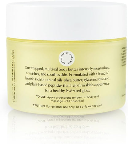 Naturium The Glow Getter Whipped Multi-Oil Body Butter, Firming Cream & Body Moisturiser with Shea Butter, 7.7 fl oz