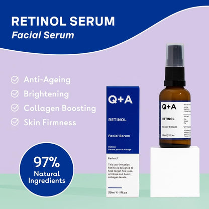 Q+A Hyaluronic Acid Facial Serum (30ml), Natural Hydrating Face Serum, for Plump Skin, Anti Ageing, Fragrance Free, Delivers Deep, Lasting Hydration, Rehydrates and Softens the Skin