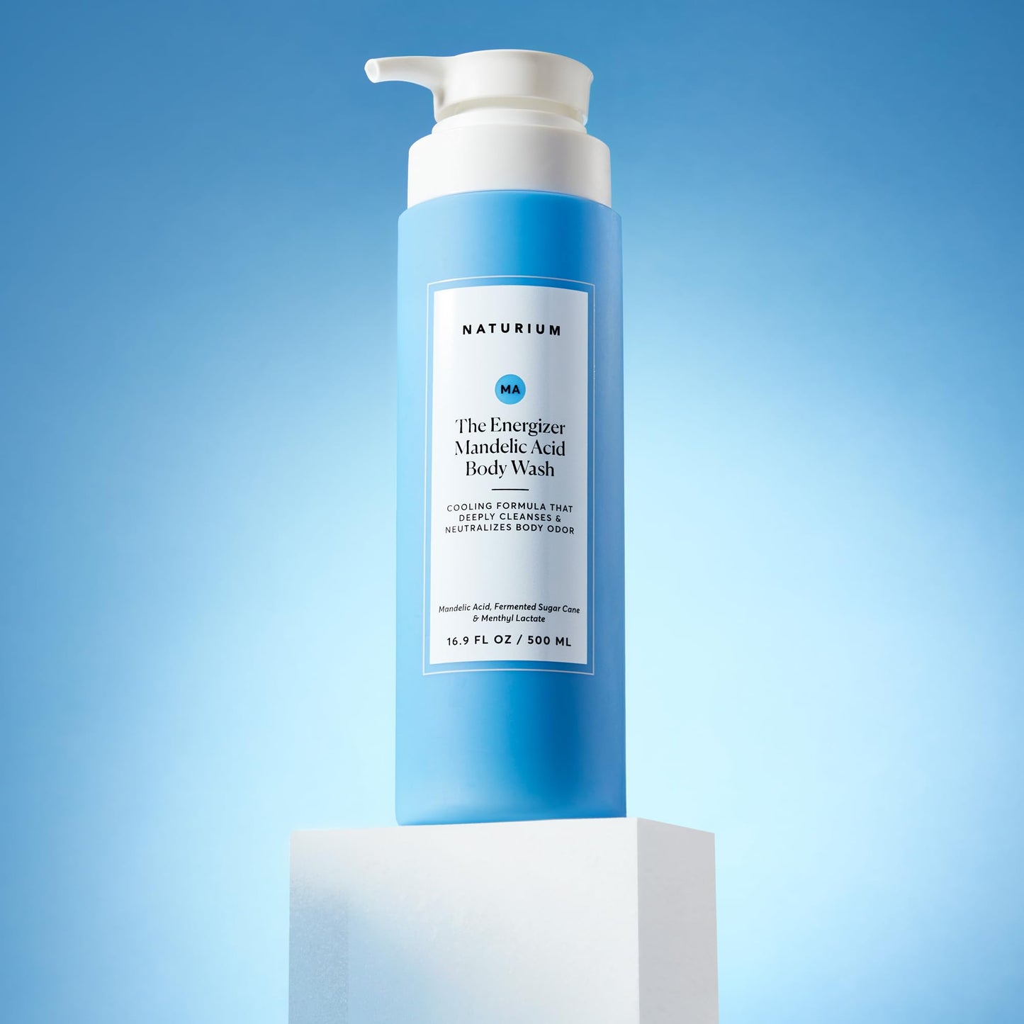 Naturium The Smoother Glycolic Acid Exfoliating Body Wash, Soft & Smoothing Cleanser | 16.9 FL OZ / 500 ML