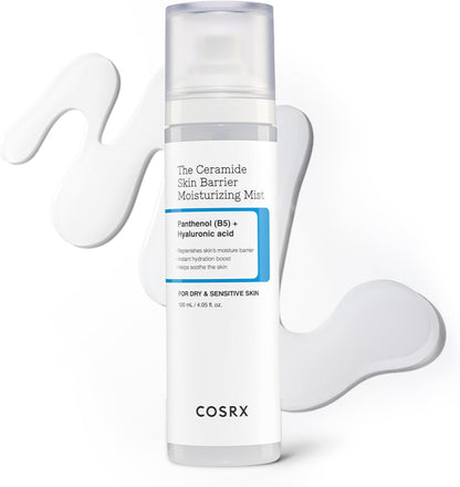 COSRX Barrier Cream Face Mist - Milky Toner with Ceramide & Hyaluronic Acid, Hydrating and Soothing Facial Spray for All Skin Types, 4.06 fl.oz, Korean Skin Care