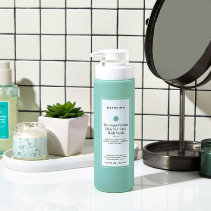 Naturium The Smoother Glycolic Acid Exfoliating Body Wash, Soft & Smoothing Cleanser | 16.9 FL OZ / 500 ML