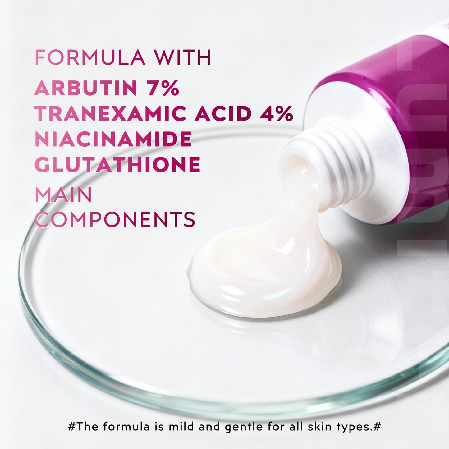 Arbutin 7% + Tranexamic Acid 4% Cream, Dark Spot Remover for Face, Pigmentation Removal Cream for Freckles, Hyperpigmentation, Blemishes, Acne Marks, Korean Moisturiser Face, 50ml