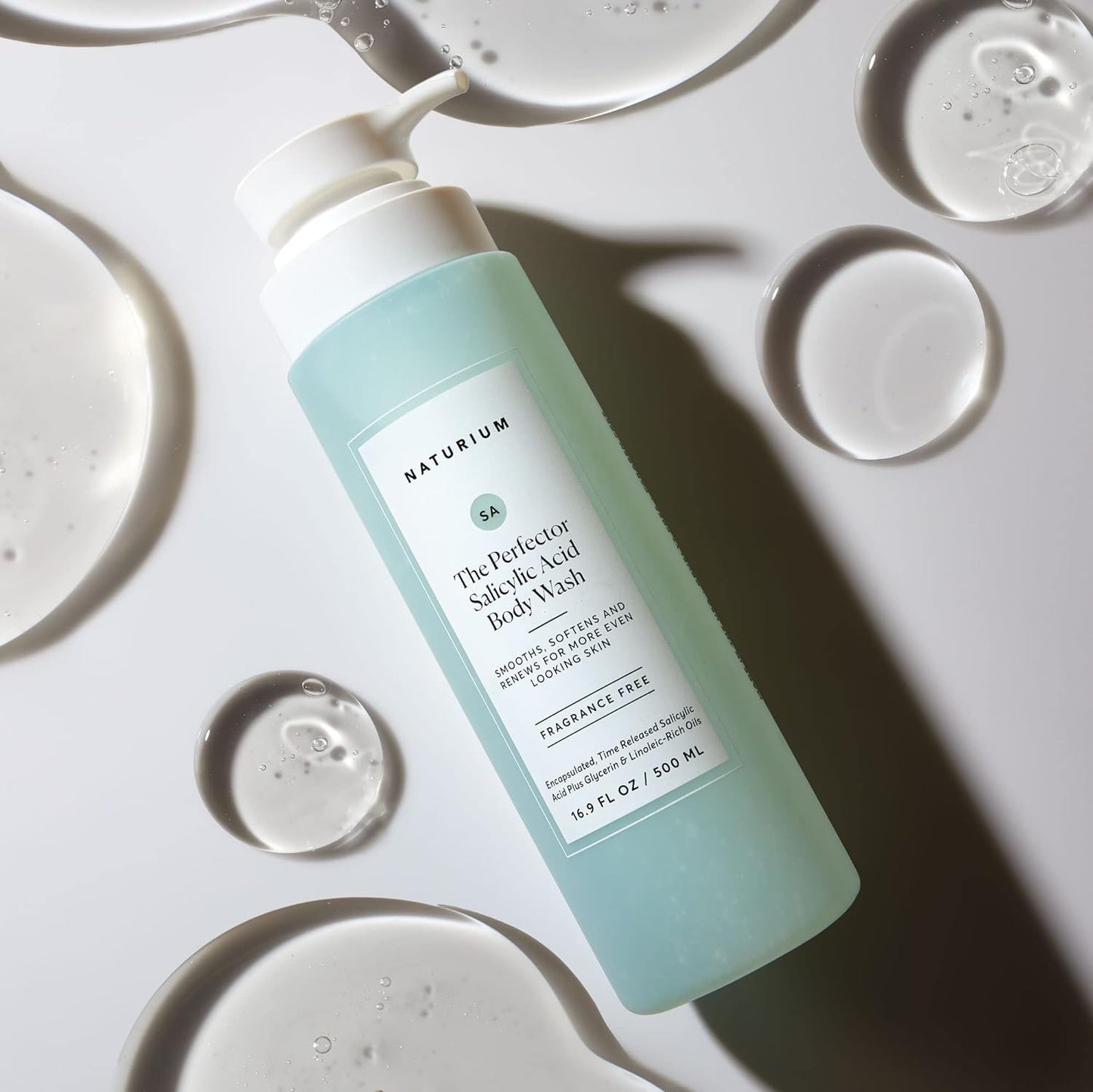 Naturium The Smoother Glycolic Acid Exfoliating Body Wash, Soft & Smoothing Cleanser | 16.9 FL OZ / 500 ML