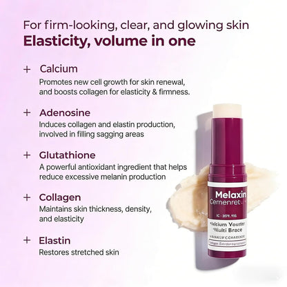 DrMelaxinn Anti-Aging Collagen Stick with Calcium – Multi Balm for Eyes, Face, Neck & Lips, Hydrating Moisturizer (2 PS)