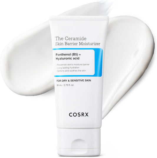 COSRX Ceramide Skin Barrier Moisturiser for Face with 7 Ceramides, Hyaluronic Acid & Panthenol – Suitable for All Skin Types, 2.7 fl.oz (80ml), Korean Skincare