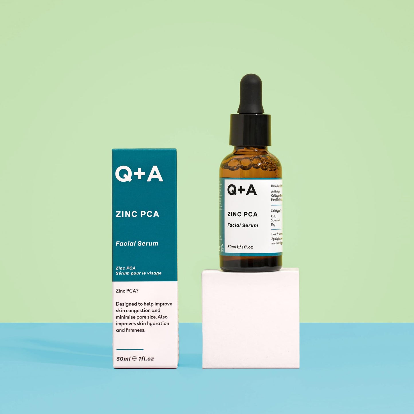 Q+A Hyaluronic Acid Facial Serum (30ml), Natural Hydrating Face Serum, for Plump Skin, Anti Ageing, Fragrance Free, Delivers Deep, Lasting Hydration, Rehydrates and Softens the Skin