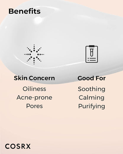 COSRX AC Collection Lightweight Soothing Moisturizer, 80ml | Aloe Vera Leaves Extract 71.2% | Cruelty Free, Paraben Free, Korean Skincare