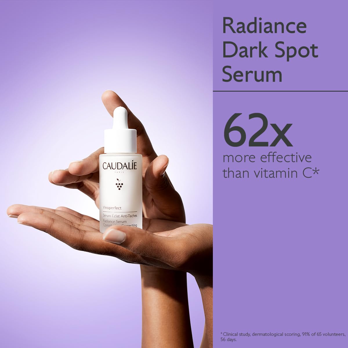 Caudalie Vinoperfect Brightening Dark Spot Serum Vitamin C Alternative - 62x More Effective than Vitamin C with Viniferine and Niacinamide for a Visibly Brighter Even Complexion - 30ml