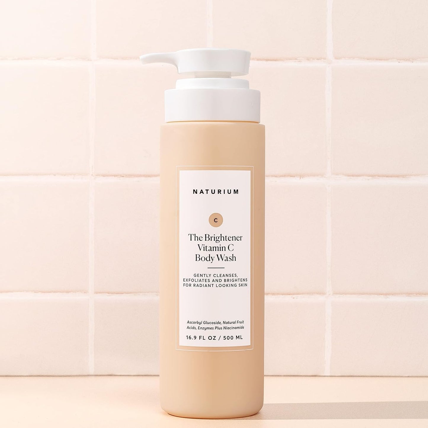 Naturium The Smoother Glycolic Acid Exfoliating Body Wash, Soft & Smoothing Cleanser | 16.9 FL OZ / 500 ML