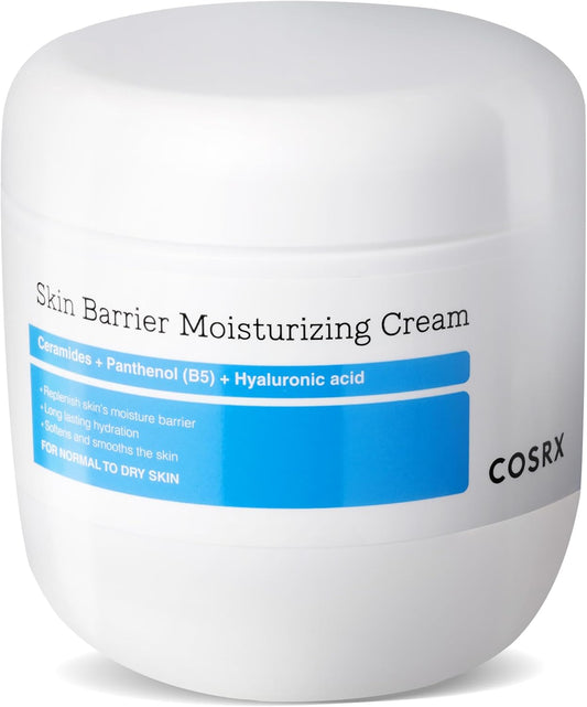 COSRX Skin Barrier Moisturising Body Cream 450ml Ceramide & Hyaluronic Acid Body and Face Cream for Dry Skin, Fragrance Free Hydrating Lotion, Korean Skincare