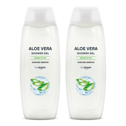 by Amazon Aloe Vera Shower Gel, 2 x 500ml