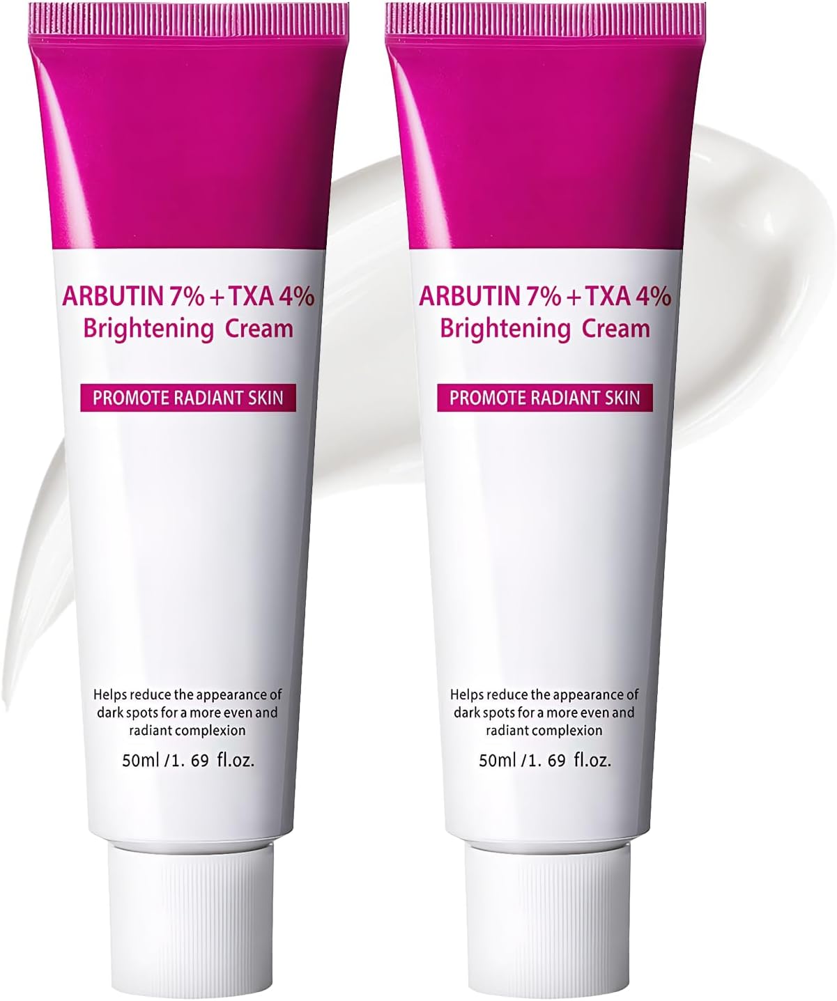 2 Pcs Arbutin 7% + Tranexamic Acid 4% Cream,Moisturiser Arbutin Cream,Dark Spot Remover for Face Uneven Skin Tone