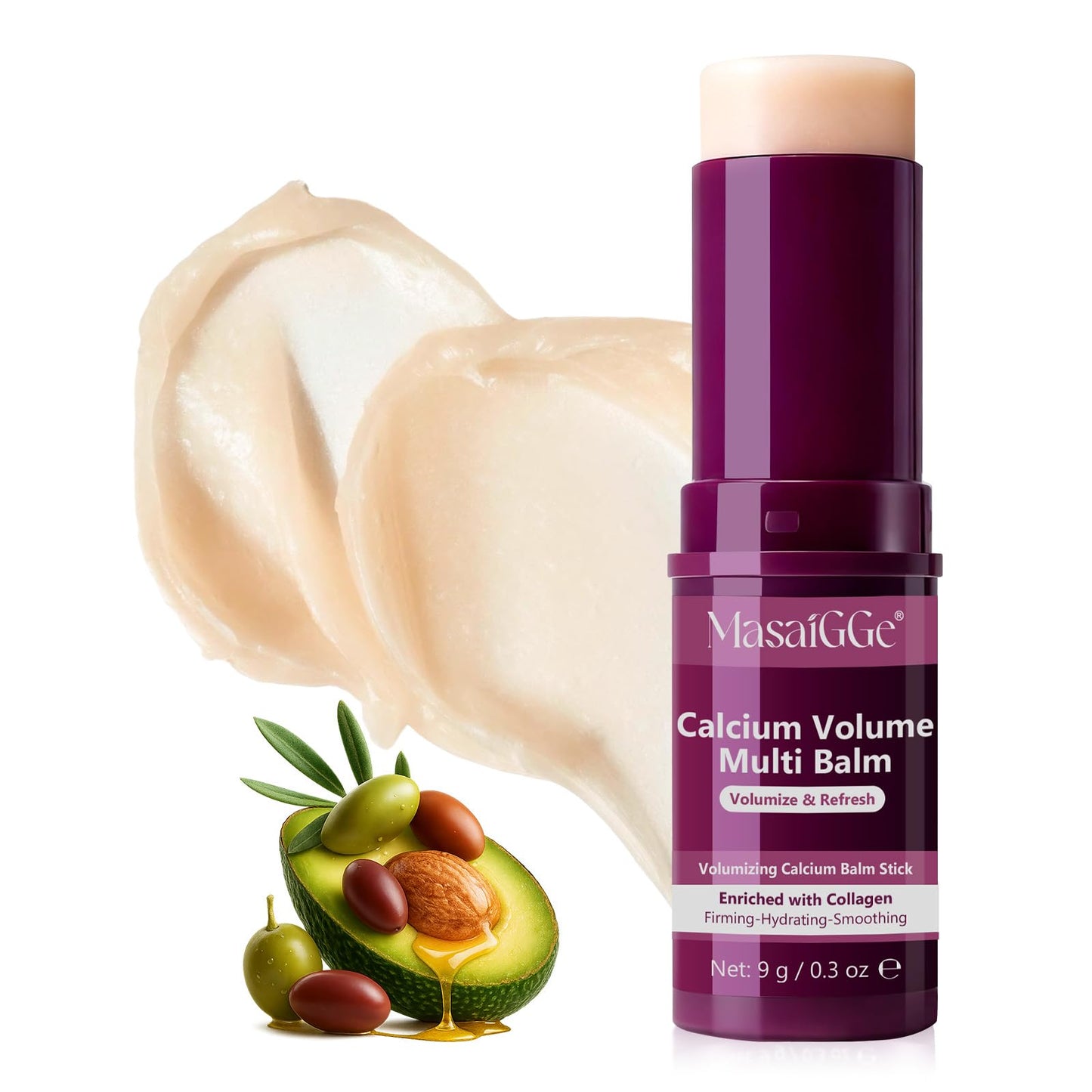 Calcium Volume Multi Balm, Korean Collagen Moisturing Stick, Calcium Multi Balm Anti-aging, Sagging, Wrinkles, Suitable for Eyes, Face, Neck (1)