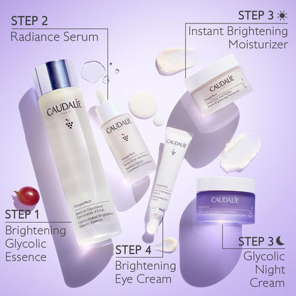 Caudalie Vinoperfect Brightening Dark Spot Serum Vitamin C Alternative - 62x More Effective than Vitamin C with Viniferine and Niacinamide for a Visibly Brighter Even Complexion - 30ml
