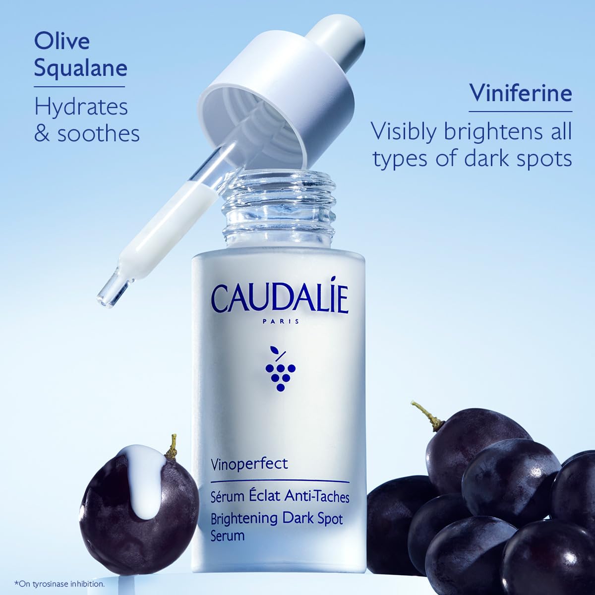 Caudalie Vinoperfect Brightening Dark Spot Serum Vitamin C Alternative - 62x More Effective than Vitamin C with Viniferine and Niacinamide for a Visibly Brighter Even Complexion - 30ml