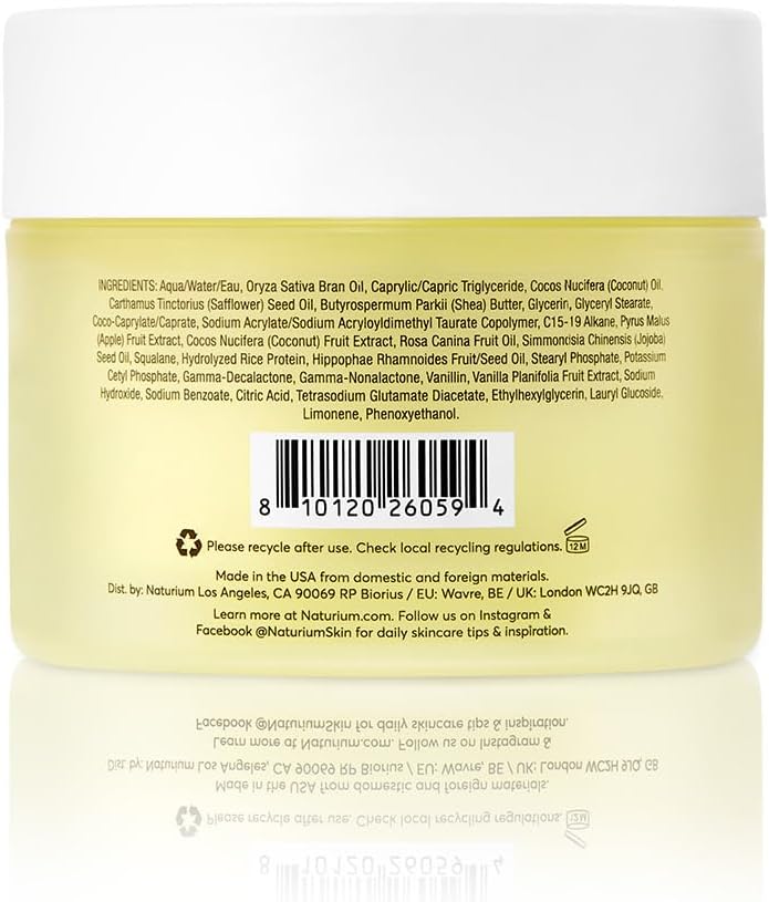 Naturium The Glow Getter Whipped Multi-Oil Body Butter, Firming Cream & Body Moisturiser with Shea Butter, 7.7 fl oz