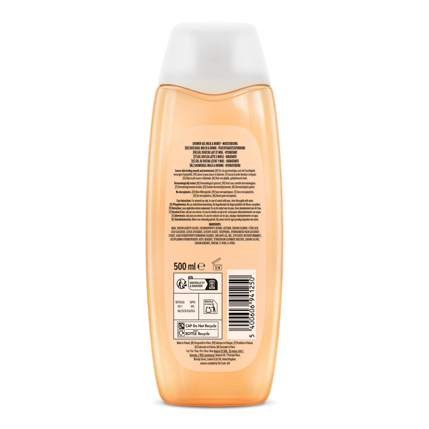 by Amazon Aloe Vera Shower Gel, 2 x 500ml