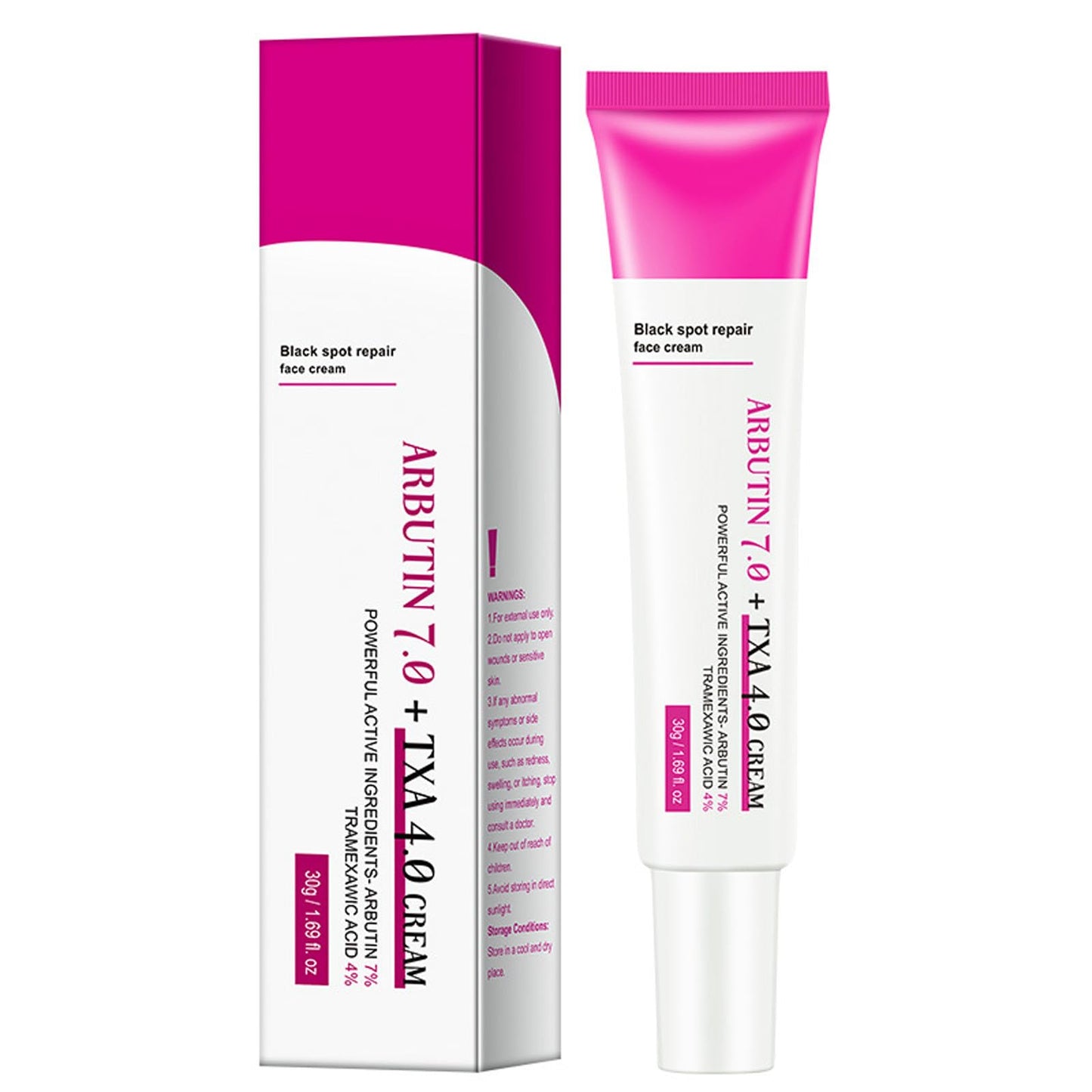 Arbutin 7% + Tranexamic Acid 4% Cream, Skin Brightening Anti Aging Hydrating, Dark Spot Corrector Face Cream for Women, Helps Even Out Skin Tone for A Radiant Look (1)