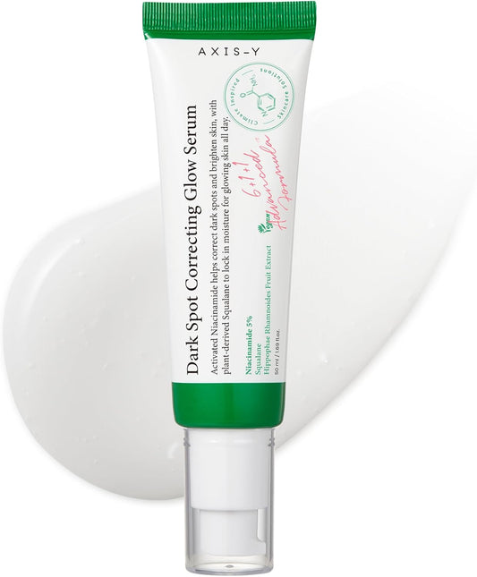 AXIS-Y Dark Spot Correcting Glow Serum 50ml. | Brightening Treatment, Anti-Aging, Acne Scars, Fine Lines, Hyperpigmentation, and Dark Circles
