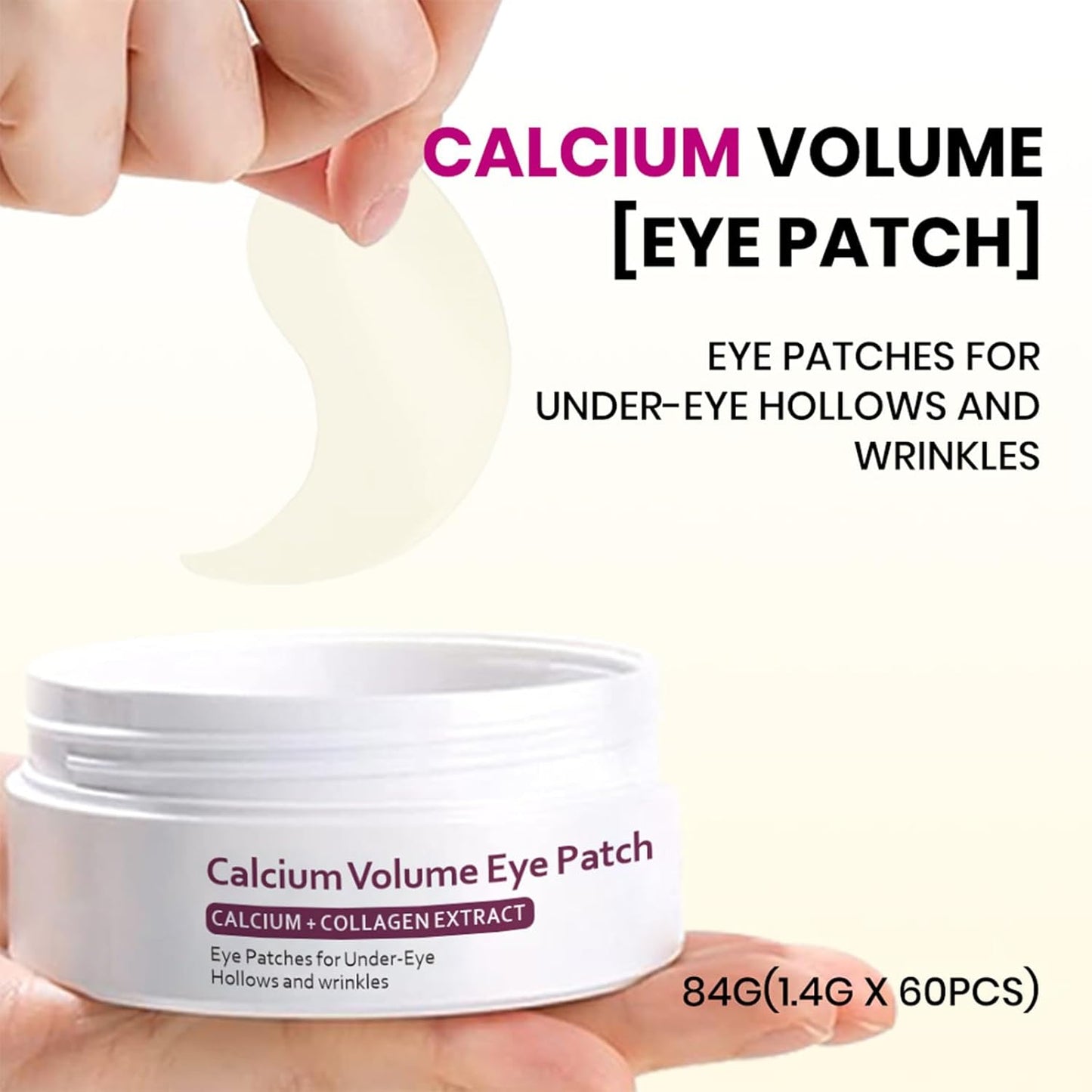Calcium Multi Balm & Calcium Volume Eye Patches, Korean Advanced Calcium Volume Multi Balm, Under Eye Masks for Puffy Eyes, Reduce Puffiness & Hydrating, Firming Skin, Suitable for Eyes, Lips, Face