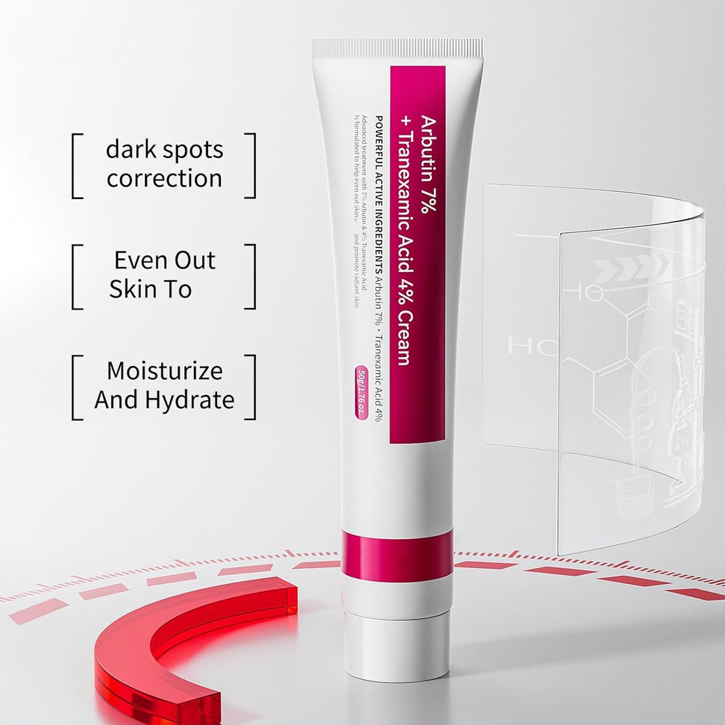7% Alpha Arbutin + 4% Tranexamic Acid Cream - Face Cream For Dark Spot - Skin Brighten For Spots & Freckle - Moisturize & Nourish For Darkness & Dullness