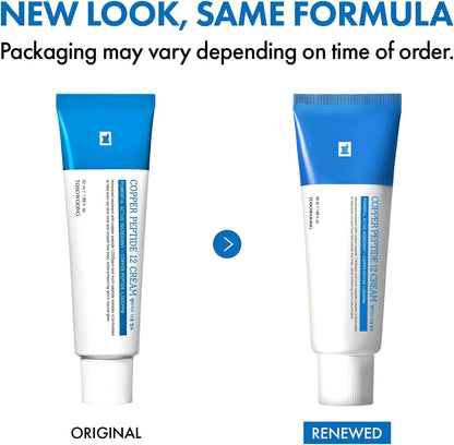 TOSOWOONG Copper Peptide 12 Cream – 99% Purity Copper Tripeptide-1 & 12 Multi-Peptide Complex for Skin Elasticity & Hydration, Korean Skincare, 50 ml / 1.69 fl. oz