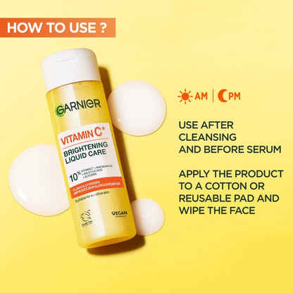 Garnier Vitamin C Serum for Face, Brightening Serum with 4% [Vitamin C + Niacinamide + Salicylic Acid], Dark Spot Reducer & Evens Skin Tone, Suitable for Sensitive Skin, 30ml